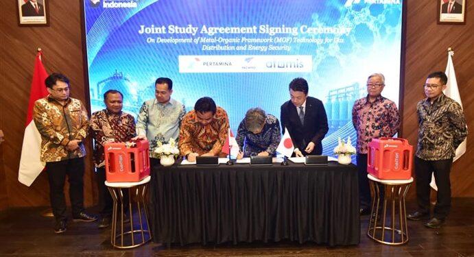 Pertamina teknologi penyimpanan gas MOF Jepang
